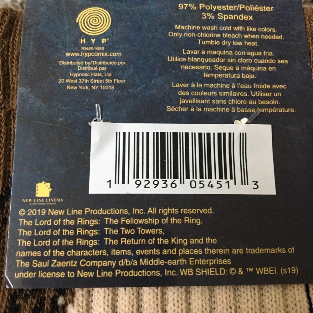 Lord of the Rings Loot Crate Graphic Socks - Picture 3 of 5